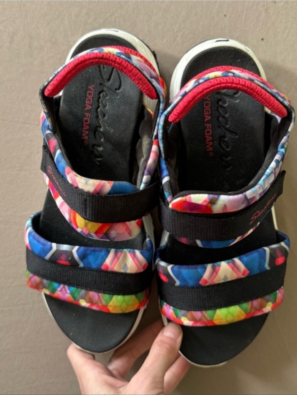 Skechers Women’s Multicolor Trail Sport Sandals Size 7 - Picture 4 of 9